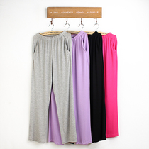 Womens spring and autumn modal pajamas long loose size casual home pants womens pajamas trousers summer cotton thin