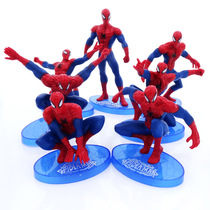  Childrens Spider-man toy Avengers Alliance doll Plastic desktop decoration Movie Anime model boy gift