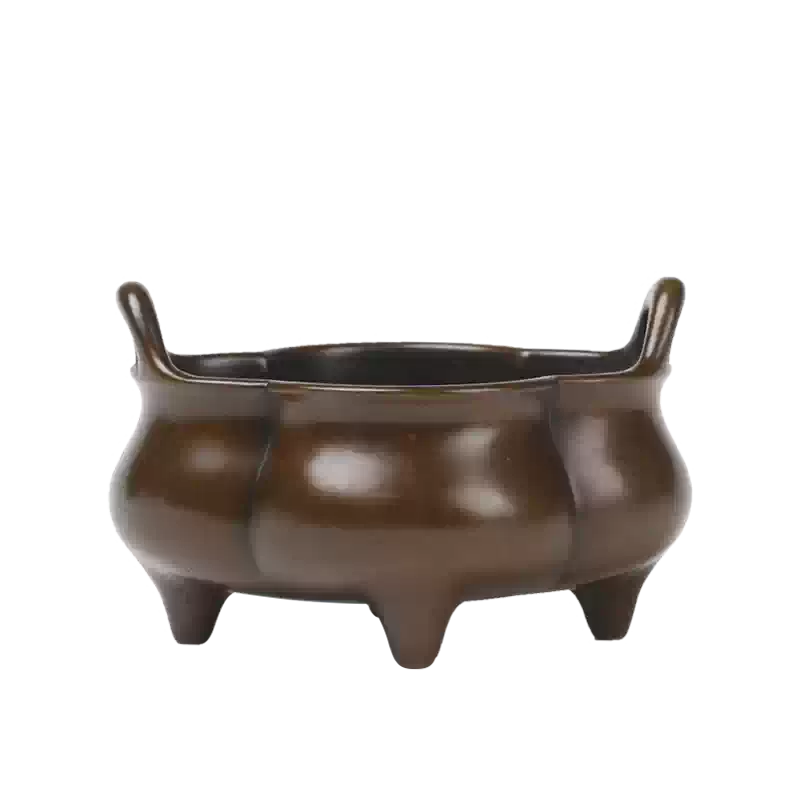 十六羅漢香炉 青鳳? 内島 市平 青鳳作唐銅 K7623