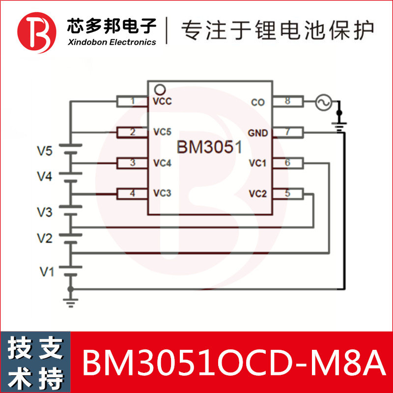 BM3051OCD-M8A technical support for secondary protection chip of 2345 lithium battery