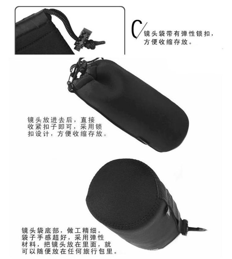 vinsecase SLR ống kính camera ống kính Lens Bag túi không thấm nước túi máy ảnh chống sốc - Phụ kiện máy ảnh kỹ thuật số balo máy ảnh laptop