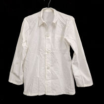 Colle de coton en tissu Chronologique hygiène simple blouse mâle et femelle doublure blanche avec tissu lâche manches longues doublures automne occasionnel bento