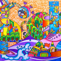 Primary school youth science and technology innovation garbage classification competition hand-written newspaper 4 open four open science fiction painting custom fan generation painting