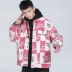 Hai mươi tám thương hiệu thời trang đường phố mùa đông đầy chất liệu cotton in hoa giản dị đẹp trai ngắn tay 2018 áo khoác dạ nam Bông