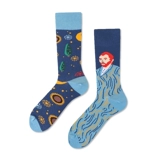 Crazysox Asymmetric AB Носки мультфильм хлопковые носки европейские и американские мужчины и женщины среднего прилива.