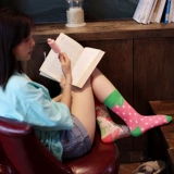 Оригинальные шнурки CrazySox AB с модным асимметричным узором «утка-мандарин» и уличные универсальные шнурки средней и высокой высоты.