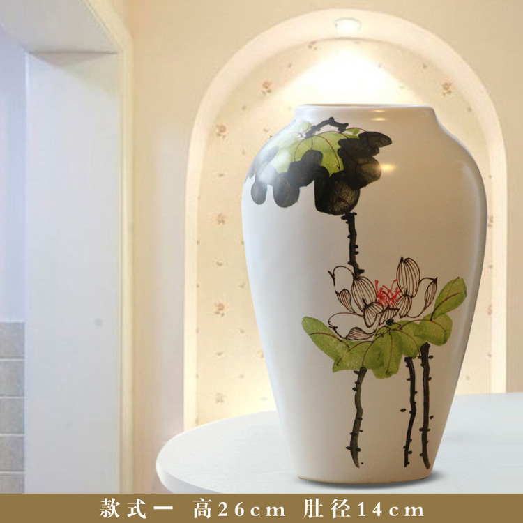 Trang trí nội thất Jingdezhen gốm sứ vẽ tay bình mận ba mảnh trang trí thủ công hiện đại Địa Trung Hải - Vase / Bồn hoa & Kệ những bình hoa đẹp
