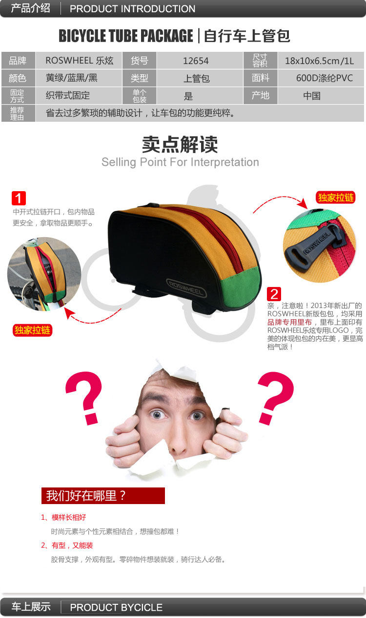 Sacoche pour vélo ROSWHEEL - Ref 2218882 Image 26