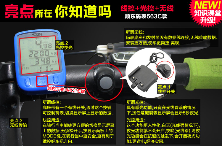 Compteur de vélo SUNDING - Ref 2429252 Image 40