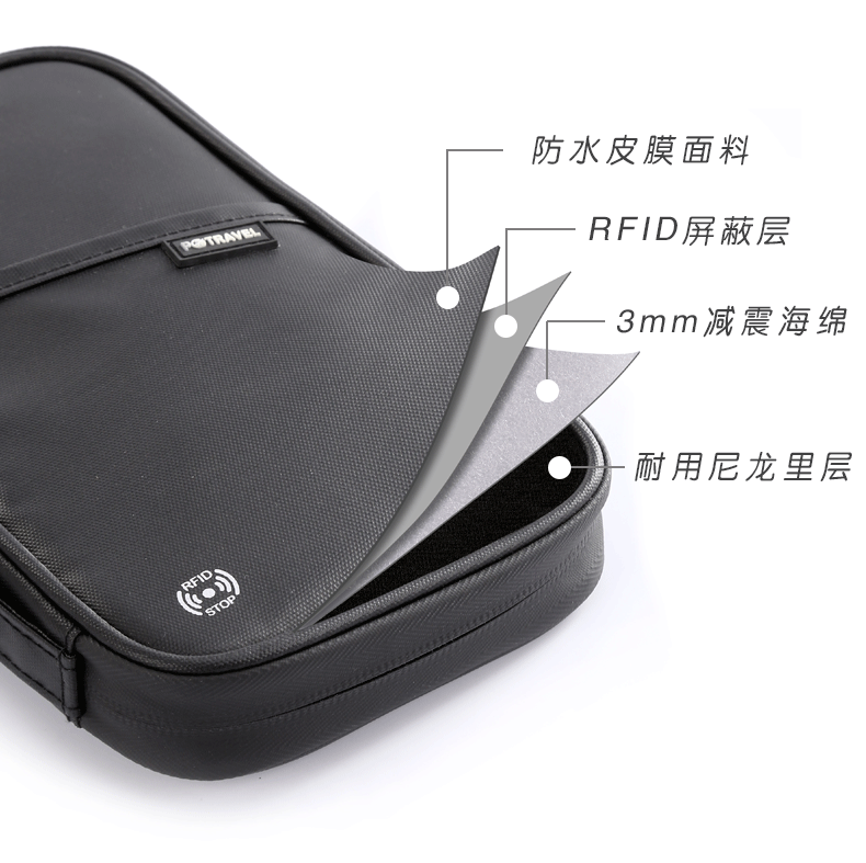 Визитница 出国旅行防水证件收纳包机票夹随身便携rfid防盗多功能卡包护照包 Potravel. design