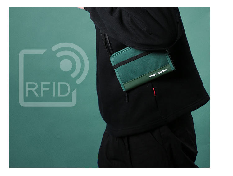 Визитница 证件收纳包便携随身多功能护照包旅行防水防盗挂脖斜跨出国随身包 Potravel. design