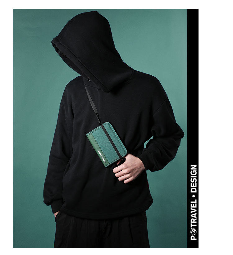 Визитница 证件收纳包便携随身多功能护照包旅行防水防盗挂脖斜跨出国随身包 Potravel. design