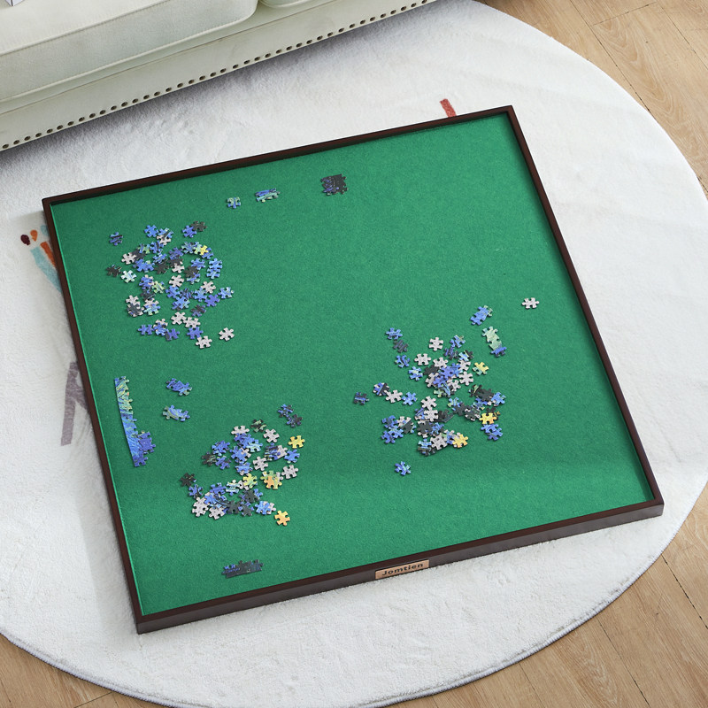 Jomtien square wooden puzzle table storage puzzle non-slip rotation suitable for 1500 pieces puzzle table