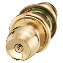 Pure copper household universal ball lock indoor bedroom toilet lock old door lock ball type round ball lock