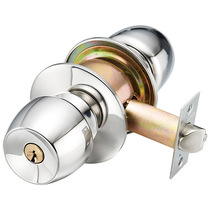 Bright light door lock ball lock room door lock room door lock bedroom Universal round lock stainless steel ball lock