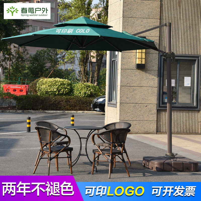 Spring Orioles Outdoor beach umbrellas Courtyard Super Large Roman Outdoor Large Number Folding Folding Beach Umbrella Villa Garden Terrace