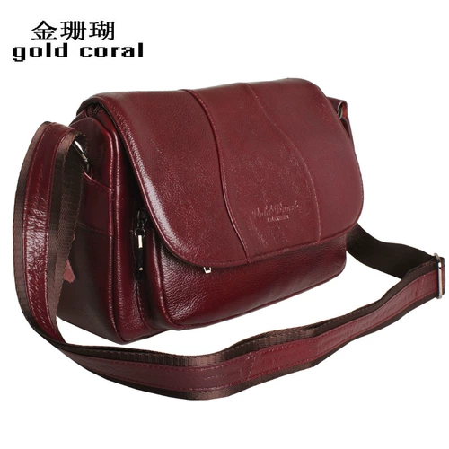 Коралловая кожаная сумка через плечо для матери на одно плечо для отдыха, из натуральной кожи, воловья кожа