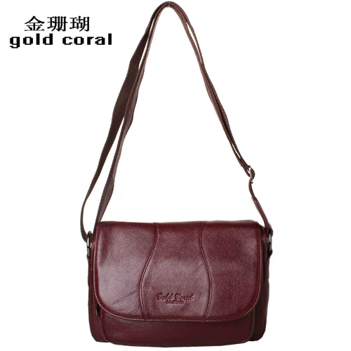 Коралловая кожаная сумка через плечо для матери на одно плечо для отдыха, из натуральной кожи, воловья кожа