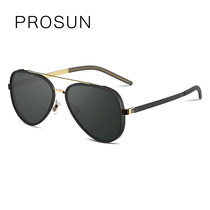 Baosheng new retro big frame polarized sun glasses mens tide driving glasses long face female hipster PS6003