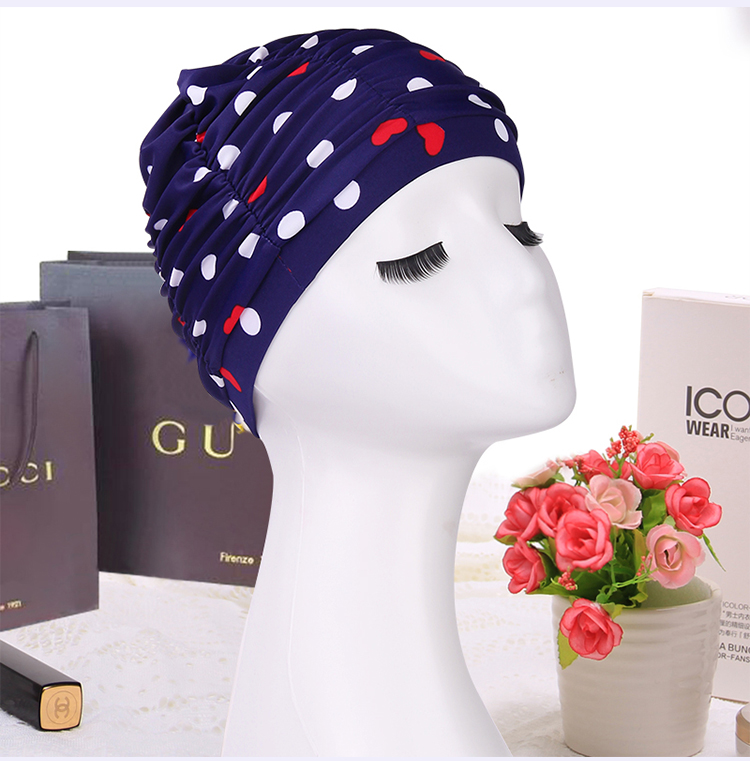 Bạn bơi mũ lưỡi trai dài thời trang Hàn Quốc dễ thương mũ bơi bằng vải unisex dành cho người lớn tăng cường bảo vệ tai bơi mũ 	mũ chụp đầu khi bơi