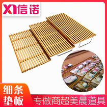 Supermarket freezer display pad freezer refrigerated fresh pork tray air curtain cabinet display stand fruit display props