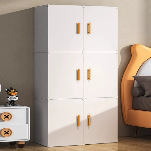 Контейнер для хранения хранения хранения, установите шкаф простой домашний многослойный многослойный маленький детский пластиковая закуска для детской одежды гардероб