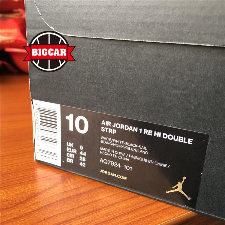 Air Jordan 1 Re Hi Double Strp AJ1 Velcro Giày AQ7924-016 101 - Dép / giày thường các hãng giày sneaker nổi tiếng