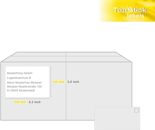 TOPSTICK T4282: 贴 2 T A4-100 Многоцелевая печать бумага 210 x 148 мм