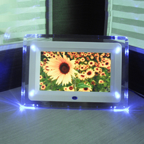 Clear Cabin 7 Inch With Lamp Digital Photo Frame Electronic Album Advertising Machine Hanging Wall Automatic Music Smart Photo Gift