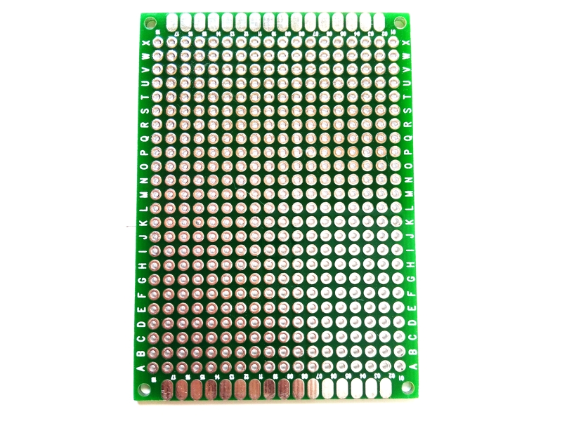 Double-sided spray tin plate length 70mm wide 50mm universal board PCB board glass fiber material hole board thickness 1 6MM