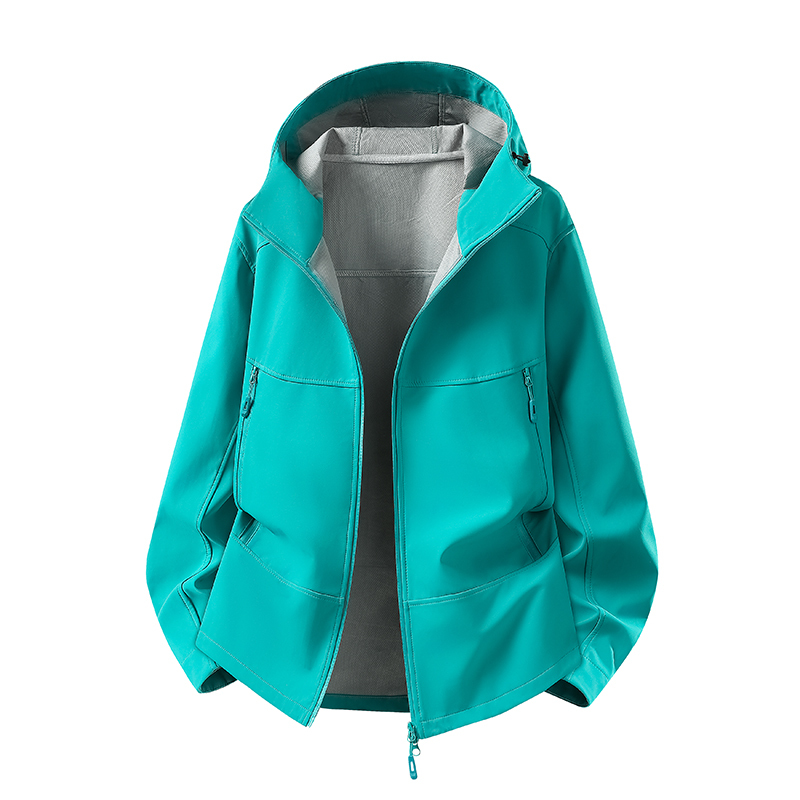 Taizhou Sanmen Men's Outdoor Jacket with 3D Cut, Windproof, Waterproof, Hooded Softshell Mountaineering Jacket