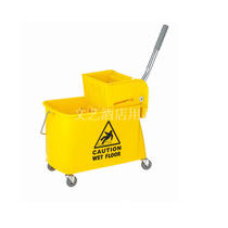 Chaobao 20-liter single-barrel water squeezer washing mop throwing water tussah water truck squeezing bucket mop cloth bucket cleaning truck