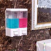 Wall-mounted plastic manual soap dispenser Hotel bathroom toilet Hand soap bottle Shower gel bottle feeder