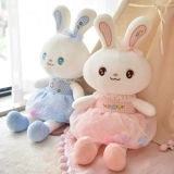 Милый плюшевый кролик, игрушка, успокаивающая тряпичная кукла, подушка для сна, белый кролик, подарок на день рождения
