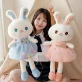 Милый плюшевый кролик, игрушка, успокаивающая тряпичная кукла, подушка для сна, белый кролик, подарок на день рождения