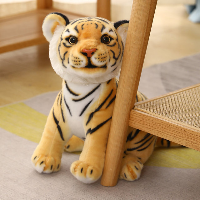 Tiger Doll ປີຂອງ Tiger Mascot Doll Plush Toy Simulation White Tiger Doll ຂະຫນາດນ້ອຍ Siberian Tiger ຂອງຂວັນປີໃຫມ່