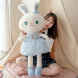Милый плюшевый кролик, игрушка, успокаивающая тряпичная кукла, подушка для сна, белый кролик, подарок на день рождения