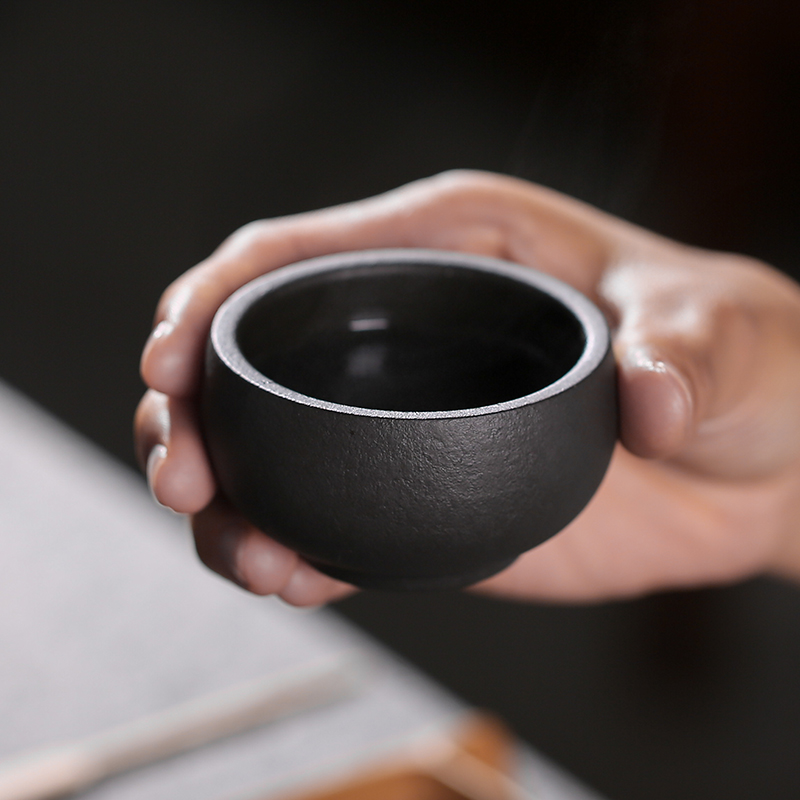 JiaXin lava rock - cup sample tea cup individual CPU master cup small round cup of kung fu tea cup mat