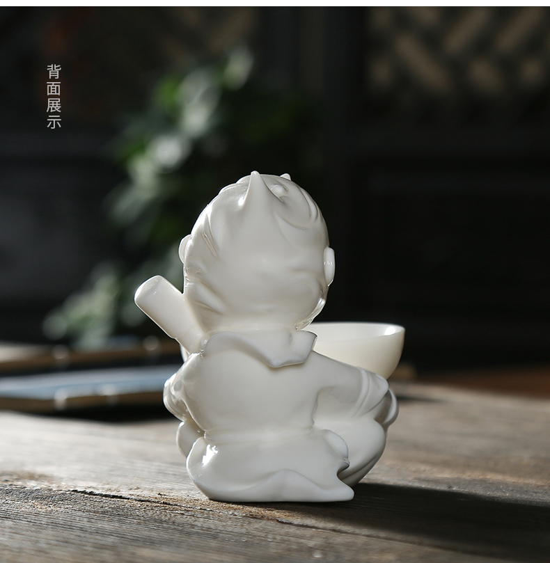 Jade JiaXin dehua porcelain) tea tea tea filters white porcelain tea hook exchanger with the ceramics filter tea tea strainer