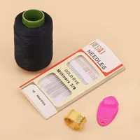 Черная линия 1+ ручной швейной иглы x16+игла и ношение игла+верхнее кольцо