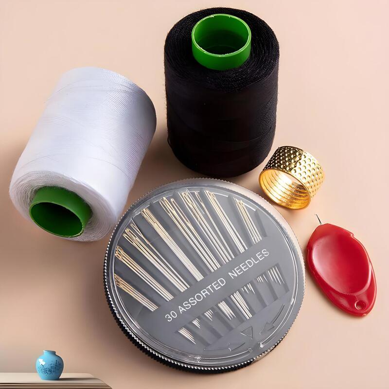 Household Sewing Kit with Needles and Thread, Sewing Box, Sewing Thread, Hand Sewing Thread, Black Thread, White Thread, Hand Sewing Thread