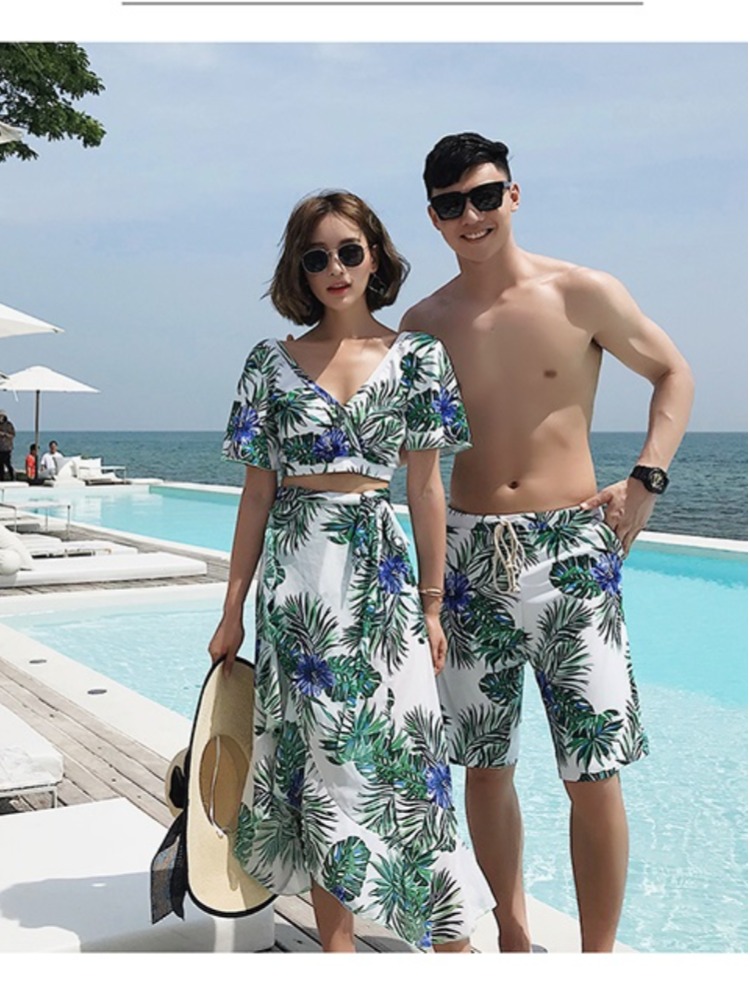 Bộ đồ bơi đôi 2018 mới của Hàn Quốc - Vài đồ bơi đồ đôi di biển	
