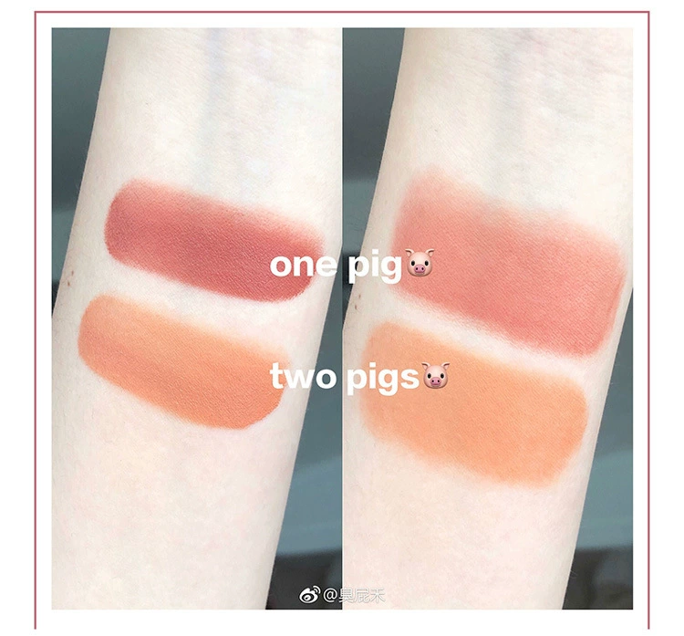 HYNTOOR gián đen thỏ đen lợn lợn má hồng kem kem mousse đất sét cổ tích trang điểm nude chính hãng - Blush / Cochineal