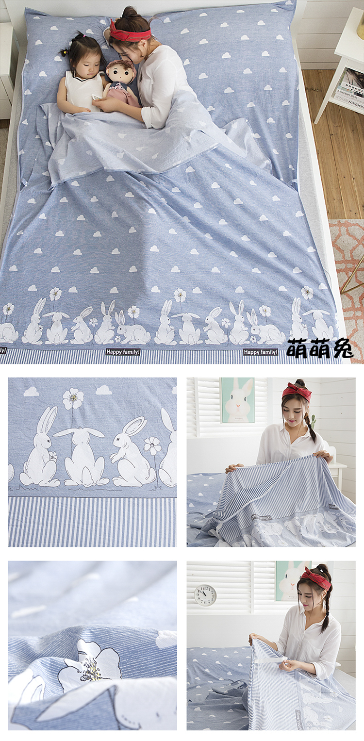 Du lịch bẩn túi ngủ giặt bông ngủ túi lưu trữ di động tấm cô lập du lịch khách sạn khách sạn túi ngủ mở rộng túi ngủ cho bé 2 tuổi