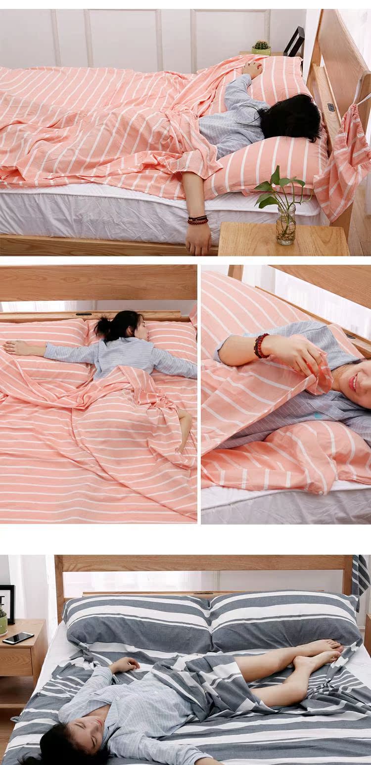 Khách sạn bẩn túi ngủ giặt bông ngủ đơn giản đôi du lịch tấm di động khách sạn chống bẩn chuyến đi kinh doanh duy nhất túi ngủ văn phòng loại nào tốt