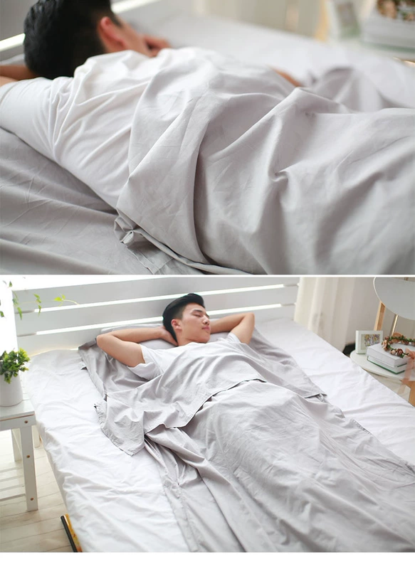Du lịch khách sạn qua túi ngủ bẩn khách sạn người lớn ngủ du lịch đơn đôi di động chống bẩn giường bông đơn giản