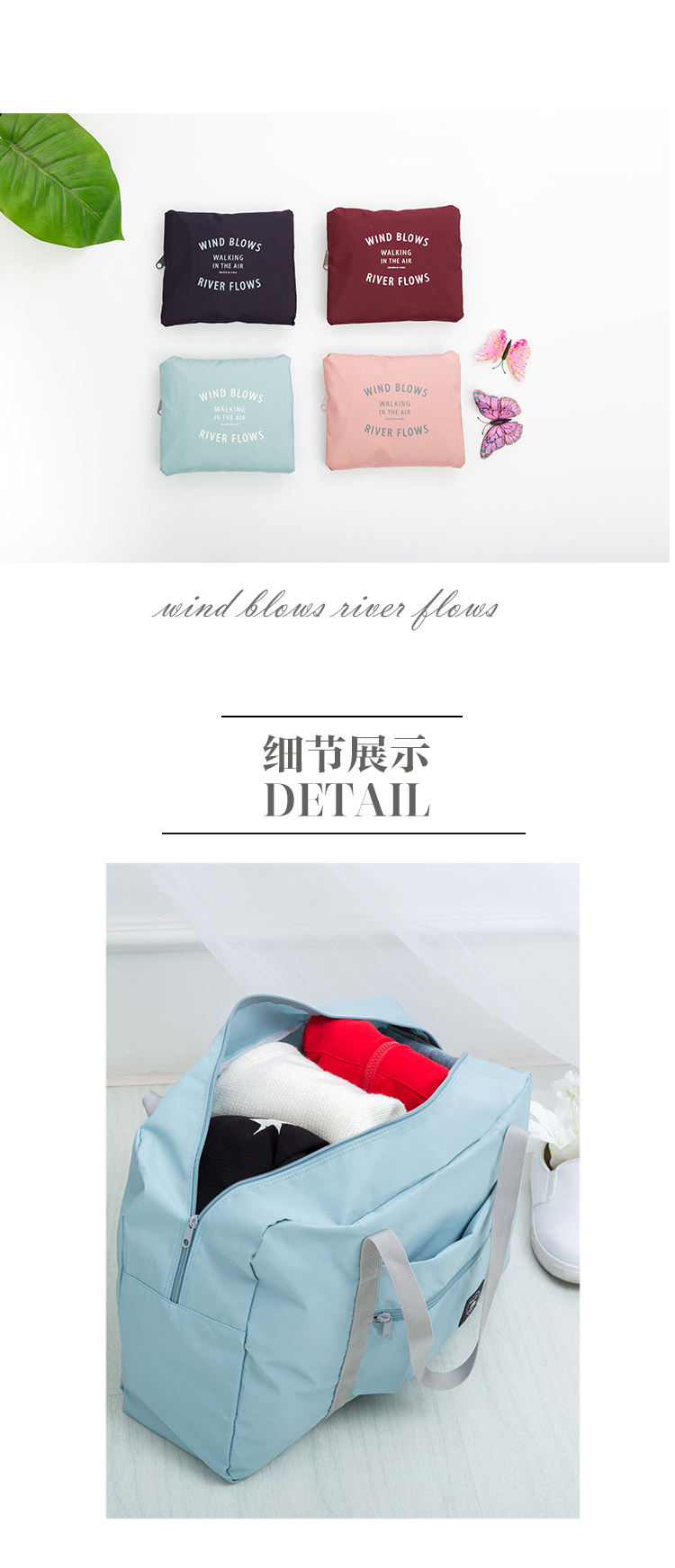 Túi lưu trữ lớn túi du lịch xách tay gấp túi duffel có thể được kéo thanh túi hành lý công suất lớn túi tote túi du lịch