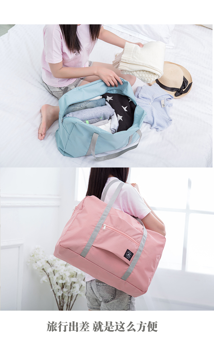 Túi lưu trữ lớn túi du lịch xách tay gấp túi duffel có thể được kéo thanh túi hành lý công suất lớn túi tote túi du lịch