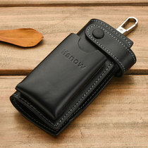 Male leather car key bag universal mini simple creative personality key bag large capacity multi-function key key bag