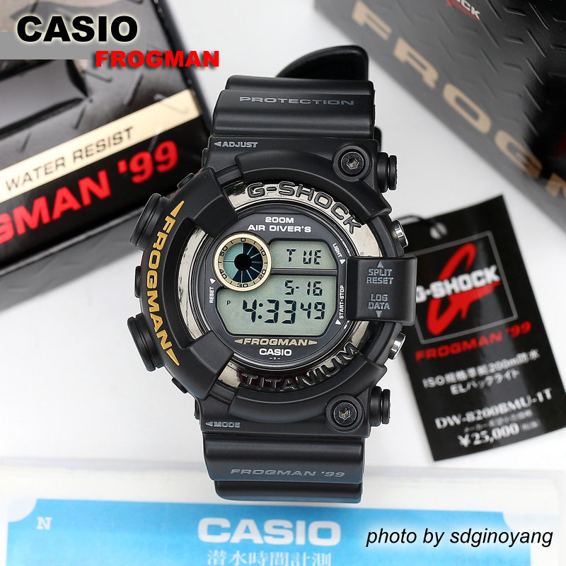 CASIO G-SHOCK FROGMAN DW-8200BMU-1T(99復刻版MIB黑衣蛙人)結束-Taobao